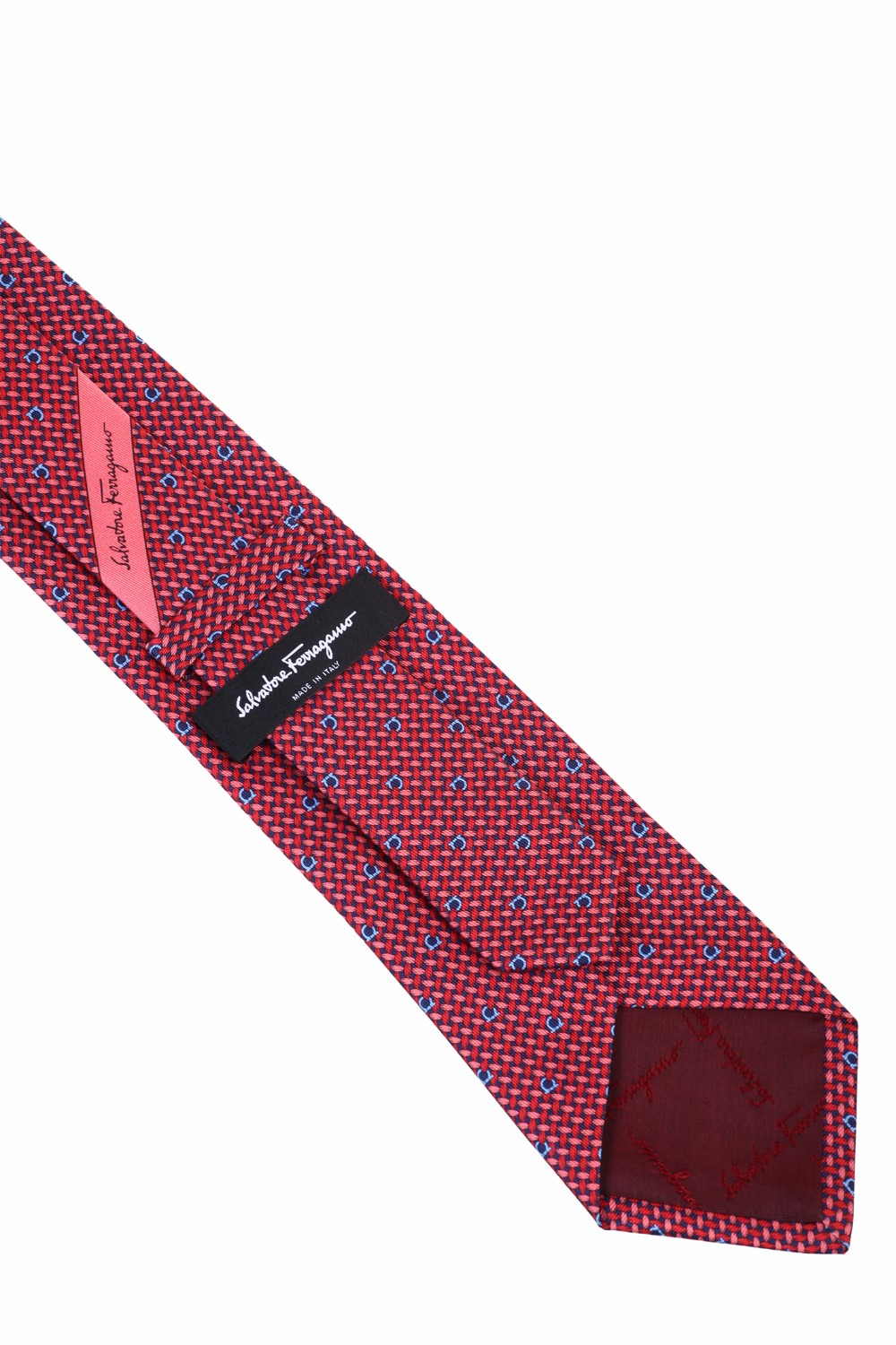 shop SALVATORE FERRAGAMO  Cravatta: Salvatore Ferragamo cravatta in seta stampa Maglia e Gancini.
Composizione: 100% seta.
Made in Italy.. 350263-ROSSO/AZZURRO number 6822503